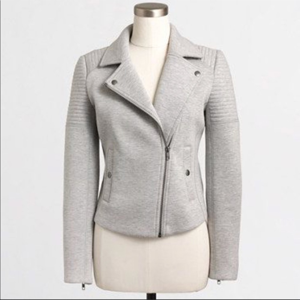 J.CREW Knit Moto Jacket Size M